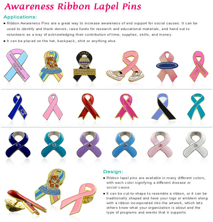 OEM Customized Number Lapel Pins - Awareness Pins – Sjj