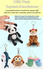 Enhance Your Accessories with OEM Plush Keychains