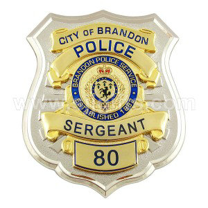 Factory directly China Custom Printing Police Lapel Pin Military Badge Sheriff badges with Epoxy Coating