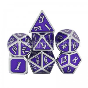 DND Metal Dice Set, 7pcs Dice Set For Dungeons And Dragons