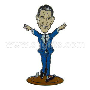 Bobbing Head Lapel Pins