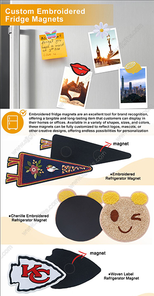 How Can Custom Embroidered Fridge Magnets Add a Unique Touch to Your Brand or Event?