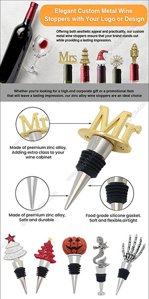 How Can Custom Metal Wine Stoppers Enhance Your Product Line and Offer Unique Gifts