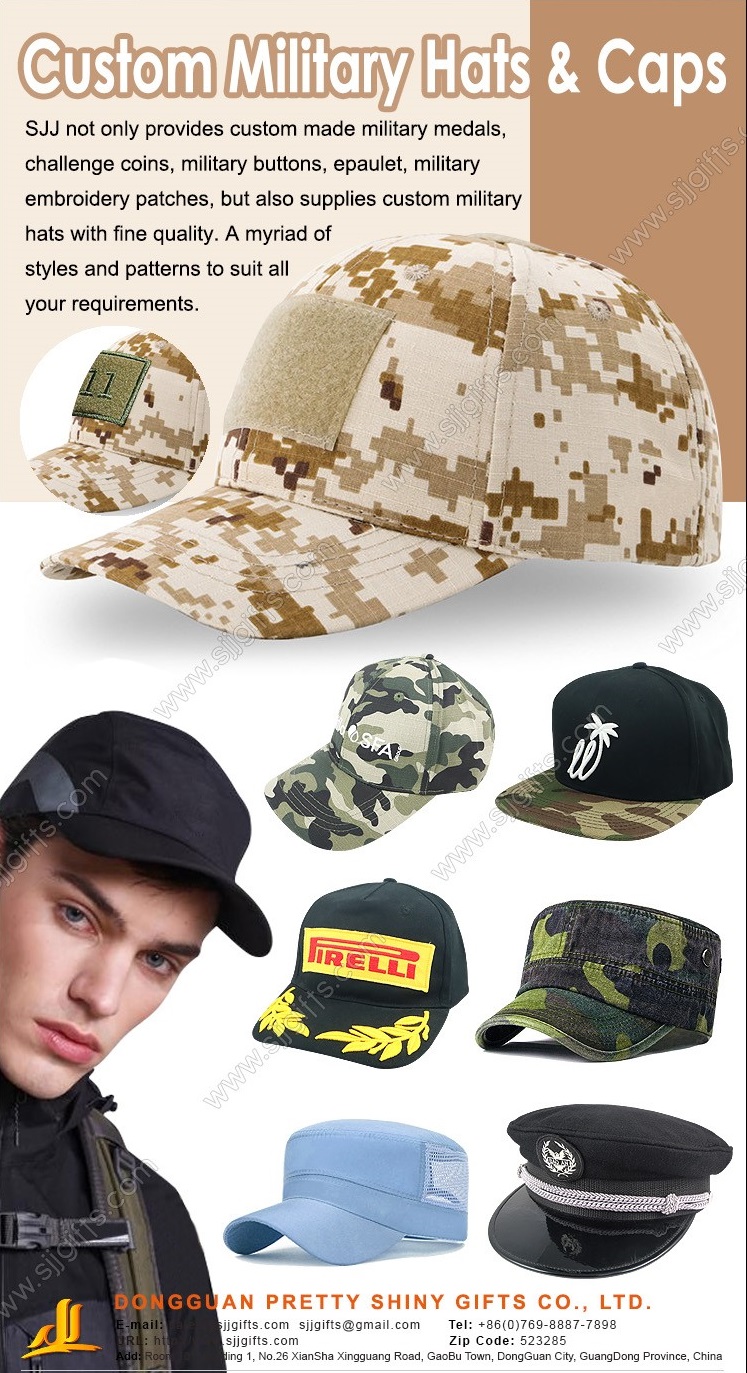 Custom Military Hats & Caps