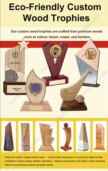 Why Eco-Friendly Custom Wood Trophies Are Redefining Recognition Standards?