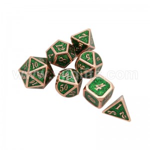 DND Metal Dice Set, 7pcs Dice Set For Dungeons And Dragons