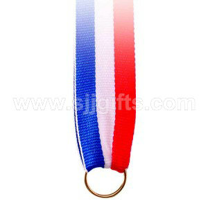 Online Exporter China High Quality Custom Sublimation Printed Badge Medal Lanyard Ribbon with O-Ring