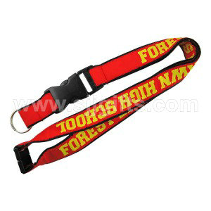 Woven satin lanyards