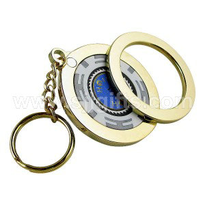 Poker Chip Keychains