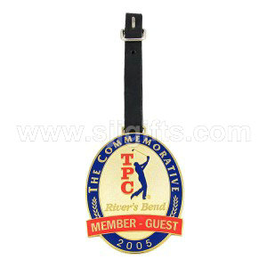 factory cheap China leather luggage tag, golf luggage tag, golf bag tag for promotional gift