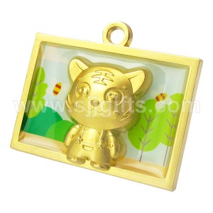 UV Printing Metal Charms Keychains