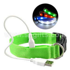 Special Price for China Custom Wholesale Pet Accessory Cat Flashing Light LED USB Dog Collar and Leash