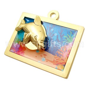 UV Printing Metal Charms Keychains