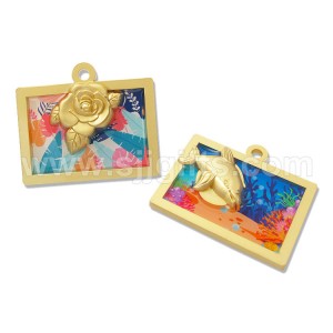 UV Printing Metal Charms Keychains