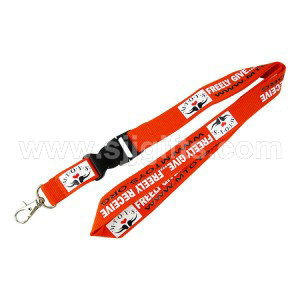 Silkscreen Printed Polyester Lanyards