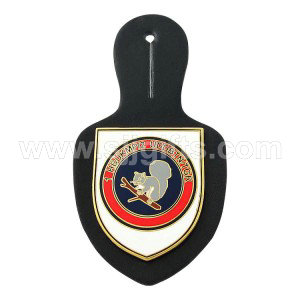 Leather Key Fobs with Metal Emblems