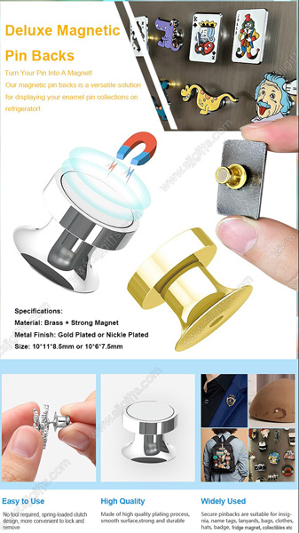 Magnet vs. Pins: Elevate Your Enamel Pin Display with Deluxe Magnetic Pin Backs!