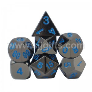 DND Metal Dice Set, 7pcs Dice Set For Dungeons And Dragons