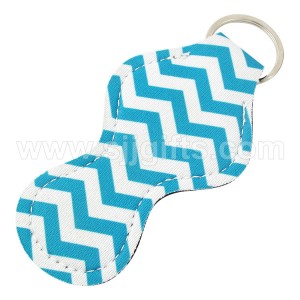 Neoprene Chapstick Holder Keychains