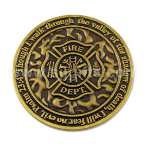Firefighter Badge / Lapel Pin For The Firefighter / Firefighter Customized Pins