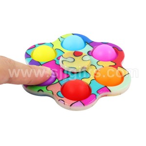 2 in 1 Push Pop Fidget Spinner