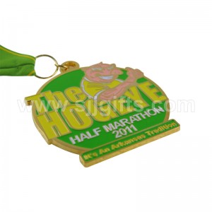 High quality China Custom Made Large Winter Snowman Race Medal Alloy Running Challenge Medal with Finish