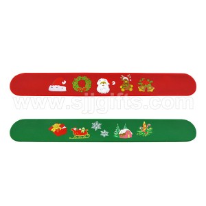 Reasonable price China Promotional Gift Funny Fashionable Silicone Slap Wristband, OEM Custom Printed Silicone Slap Band