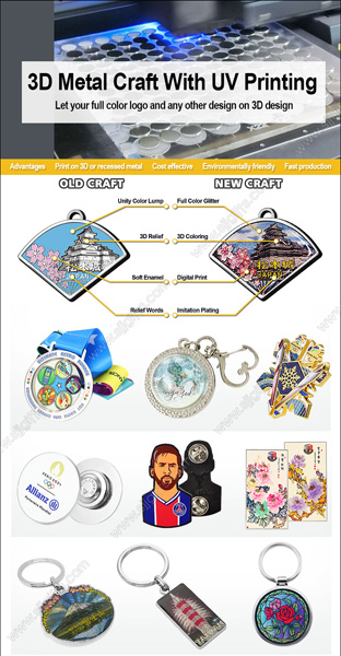 3D Metal Craft With UV Printing