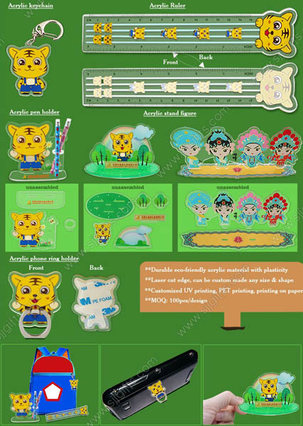 Various Acrylic Promotional Products From SJJ