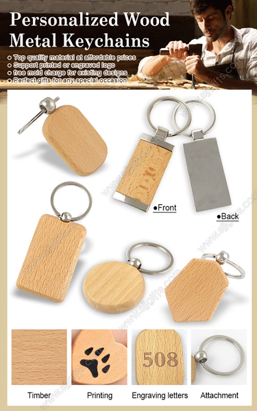 Wooden Keychains