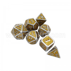 DND Metal Dice Set, 7pcs Dice Set For Dungeons And Dragons