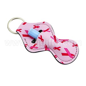 China Best Unique Keychains - Neoprene Chapstick Holder Keychains – Sjj