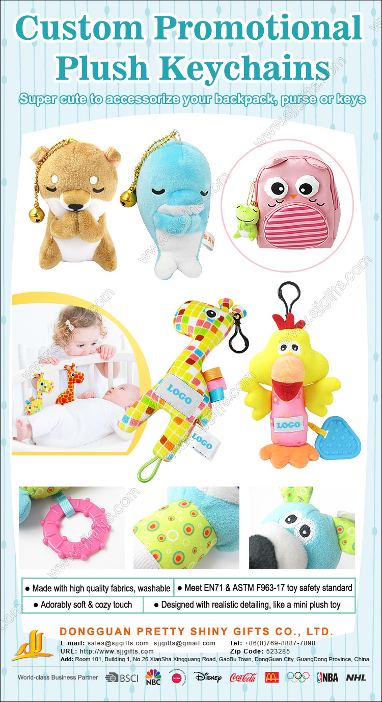 custom promotional plush keychain