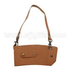 Custom Leather Cup Carrier with Handle