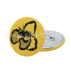 Custom Embroidered Button Badges