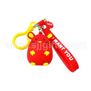 Full 3D PVC Keychain Figures