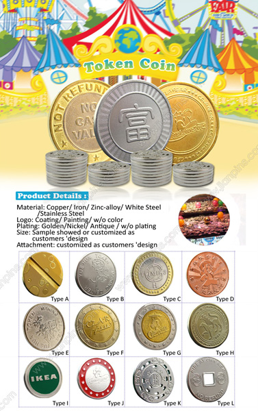 Customize Game Tokens, Token Coins