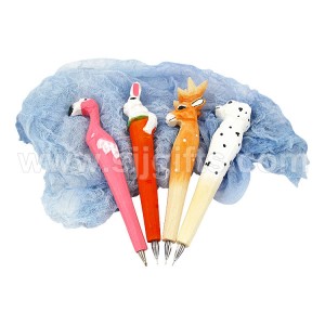Wood Carved Cartoon Pen