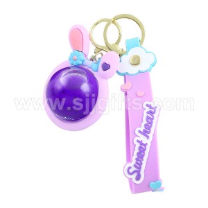 Custom PVC Liquid Keychains