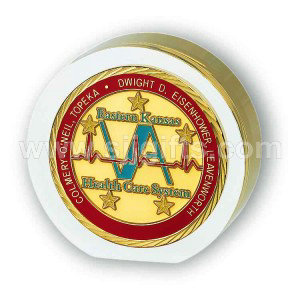 Paper Weight with Coin Embed