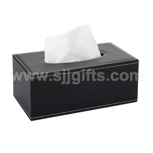 Custom Leather Tissue Box Cover