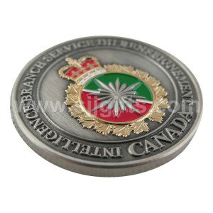 Fast delivery China Factory Custom Metal Collection Coin with Shiny Diamond Edge Design Souvenir Challenge Coins for Promotion Gift