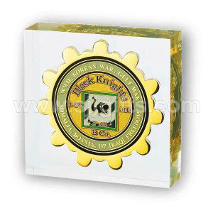 Paper Weight with Coin Embed