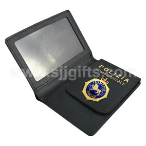 Leather Police Badge Wallets