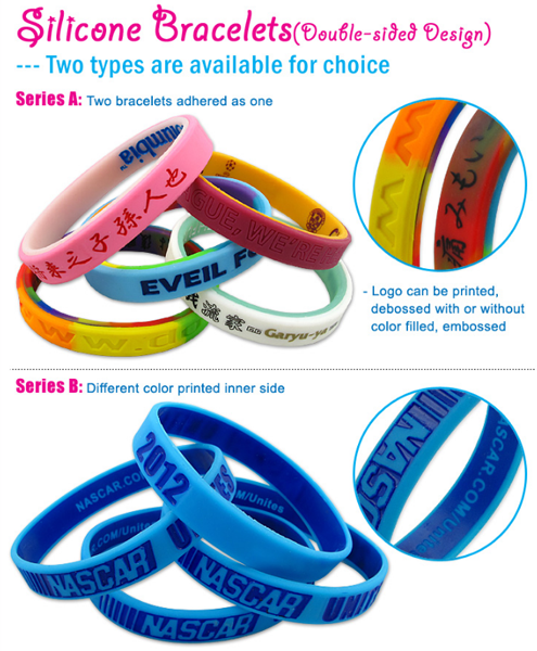 Wide Range Of Silicone Bands & Bracelet